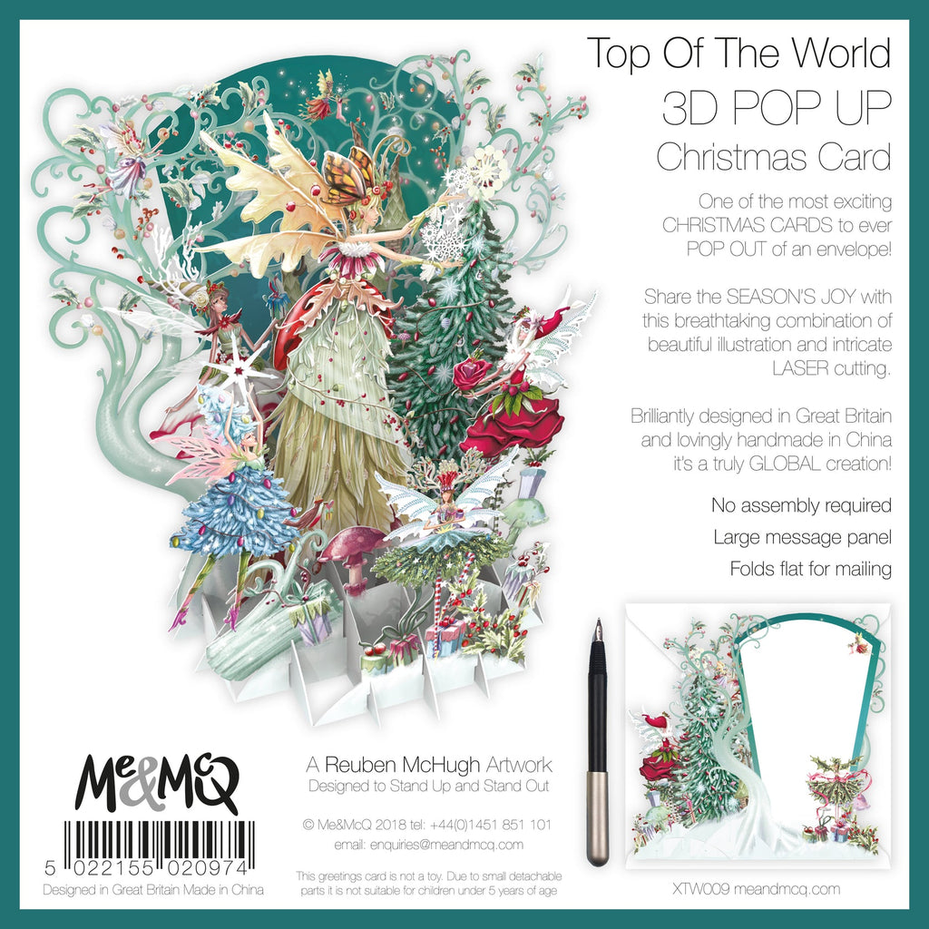 Fairy Queen 3D Christmas card - Daisy Park