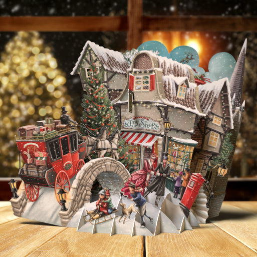 What the Dickens 3D Christmas card - Daisy Park