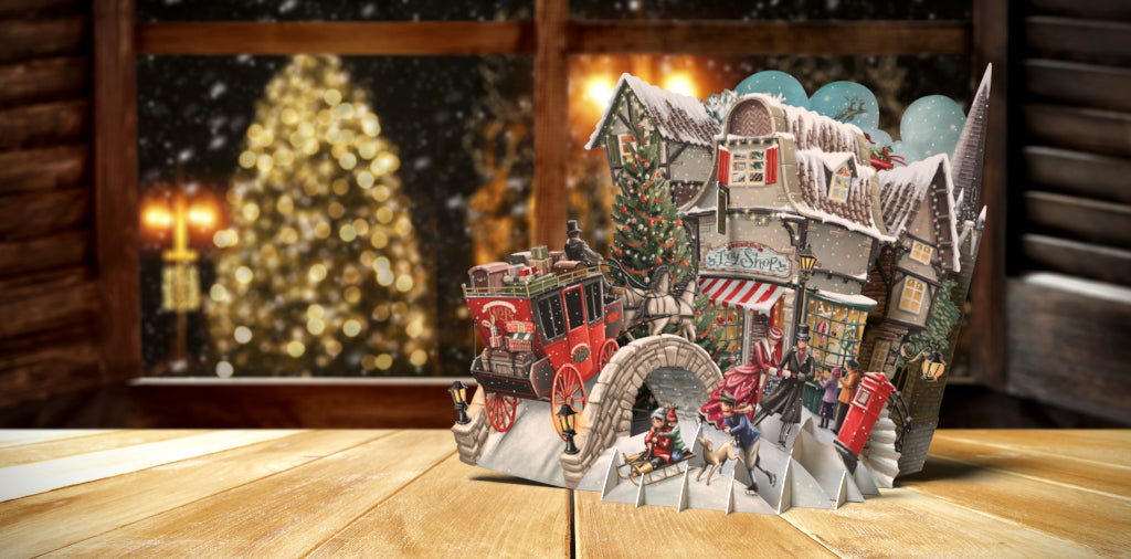 What the Dickens 3D Christmas card - Daisy Park