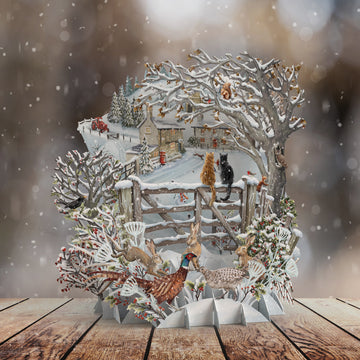 Let it snow 3D Christmas card - Daisy Park