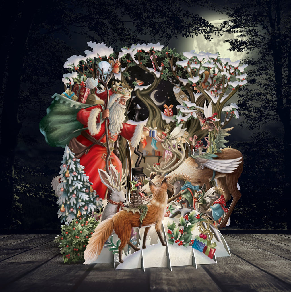 Santa's Woodland 3D Christmas card - Daisy Park