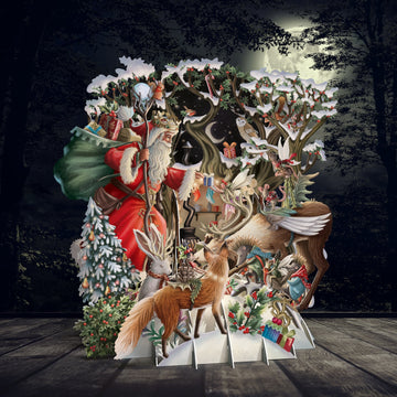 Santa's Woodland 3D Christmas card - Daisy Park