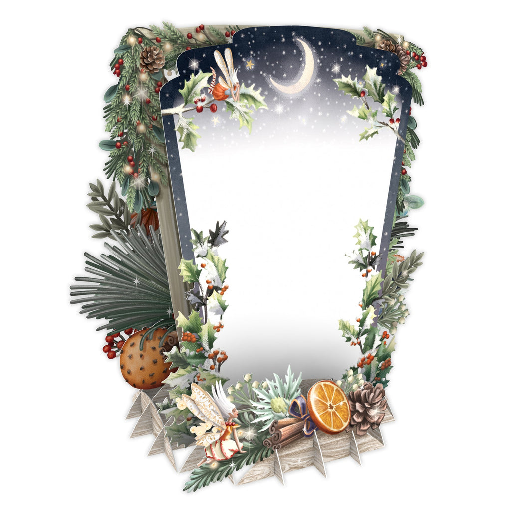 Christmas Floral 3D Christmas card - Daisy Park