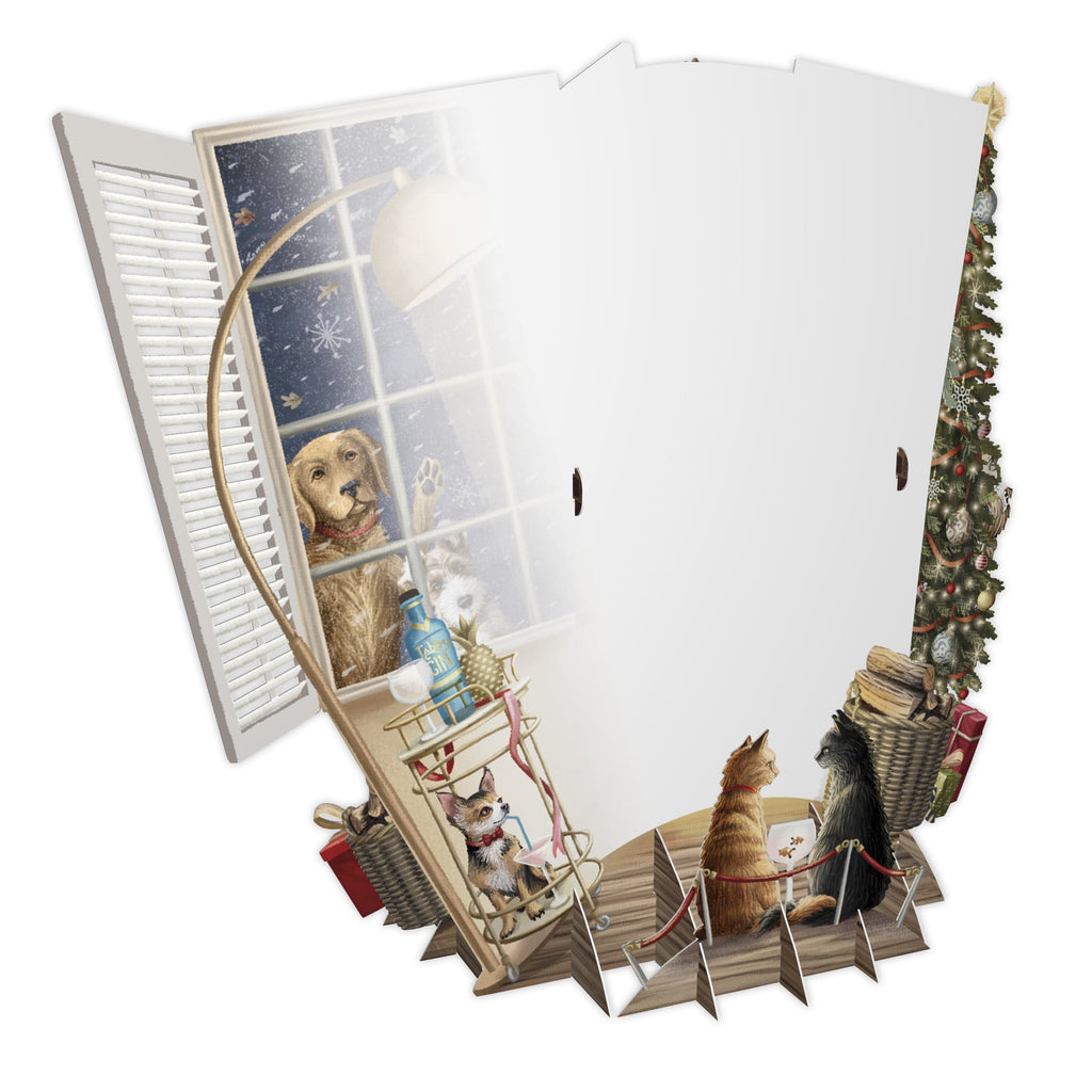Sitting Room 3D Christmas card - Daisy Park
