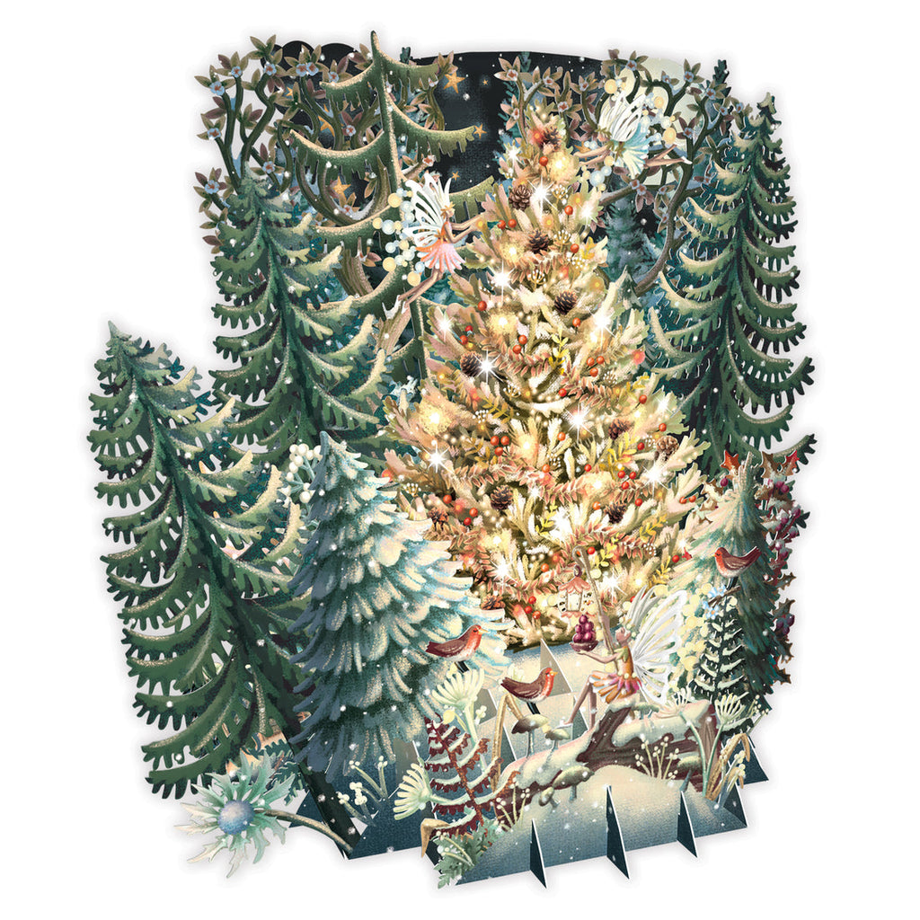 Trees 3D Pop up Christmas card - Daisy Park