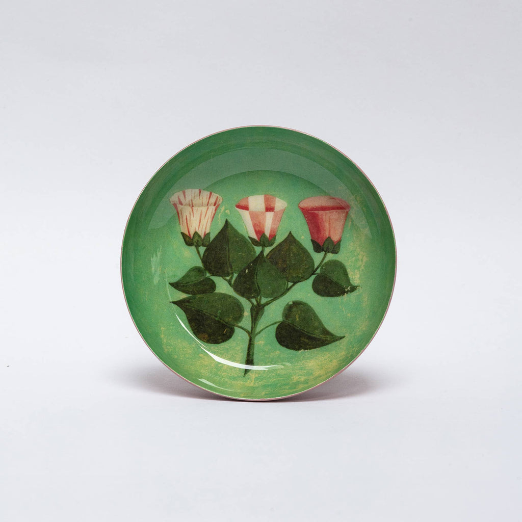 Round Enamel Tray - Festival of Flowers - Daisy Park