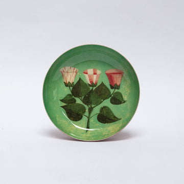 Round Enamel Tray - Festival of Flowers - Daisy Park