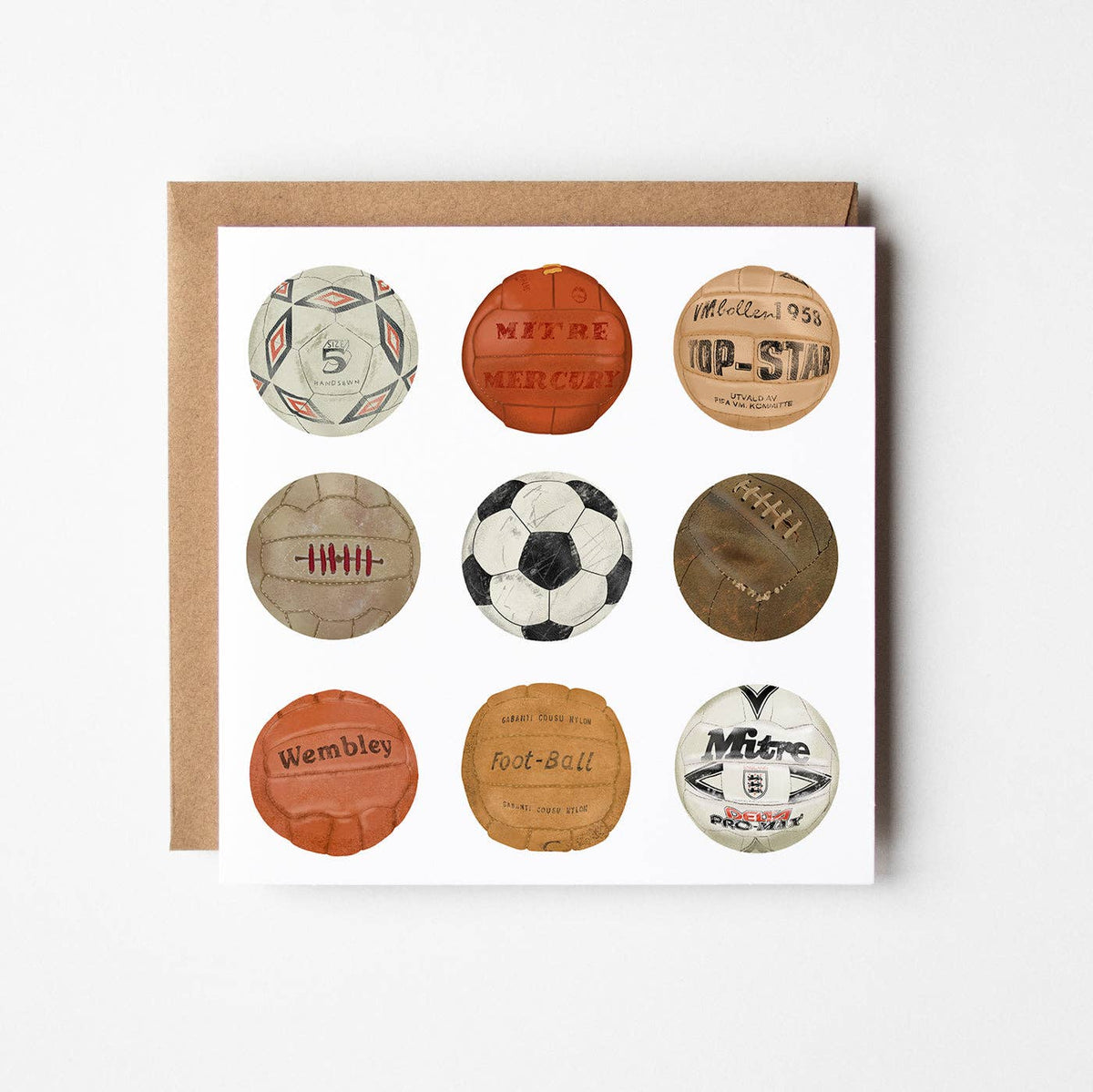 Football - blank greetings card