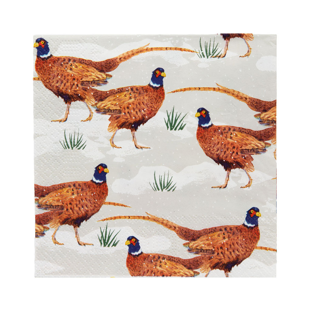 Botanical Pheasant Napkins - 20 pack - Daisy Park