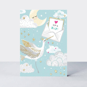 Baby Boy/Stork card - Daisy Park