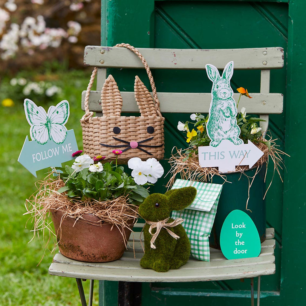 Spring Bunny recycled paper bunny shaped basket - Daisy Park