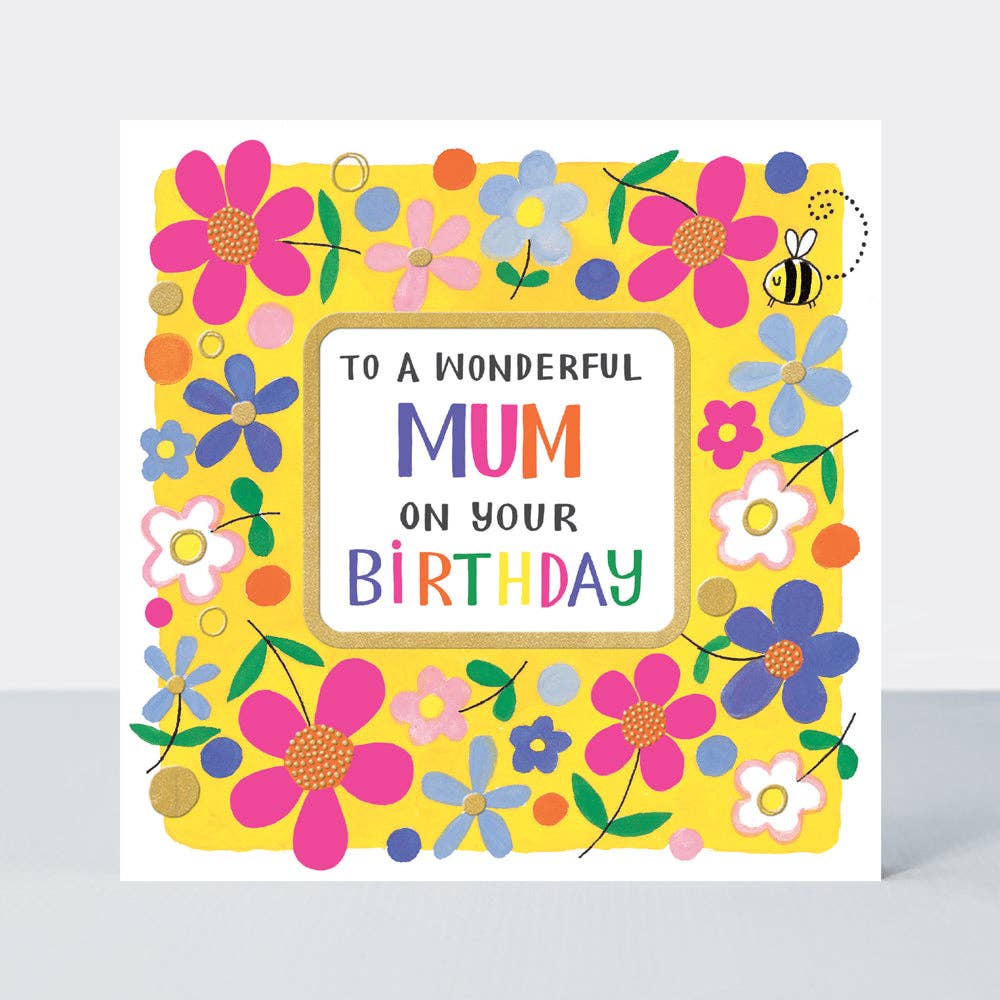 To a Wonderful Mum on your Birthday card - Daisy Park