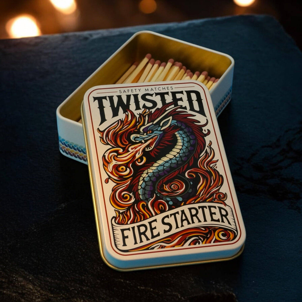 TINIT's 'Twisted Fire Starter' Match Tin - Daisy Park