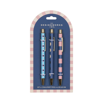 Designworks Ink A Dopo Set of 3 Pens - Eye Moon Stripe - Daisy Park
