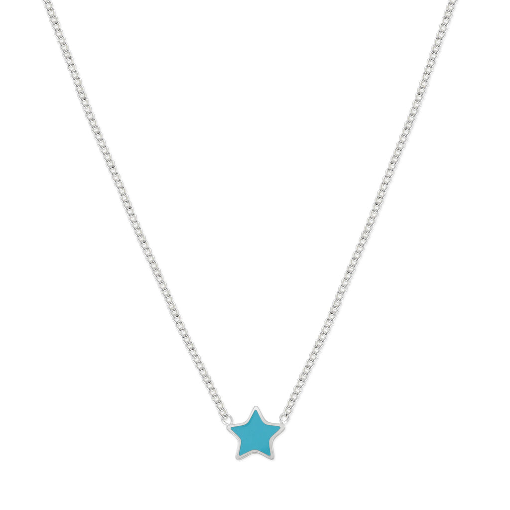 Star Necklace with Turquoise Enamel - Daisy Park