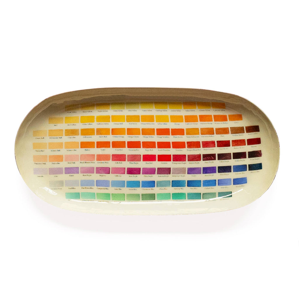 Oval Enamel Tray - Nomenclature of Colors - Daisy Park