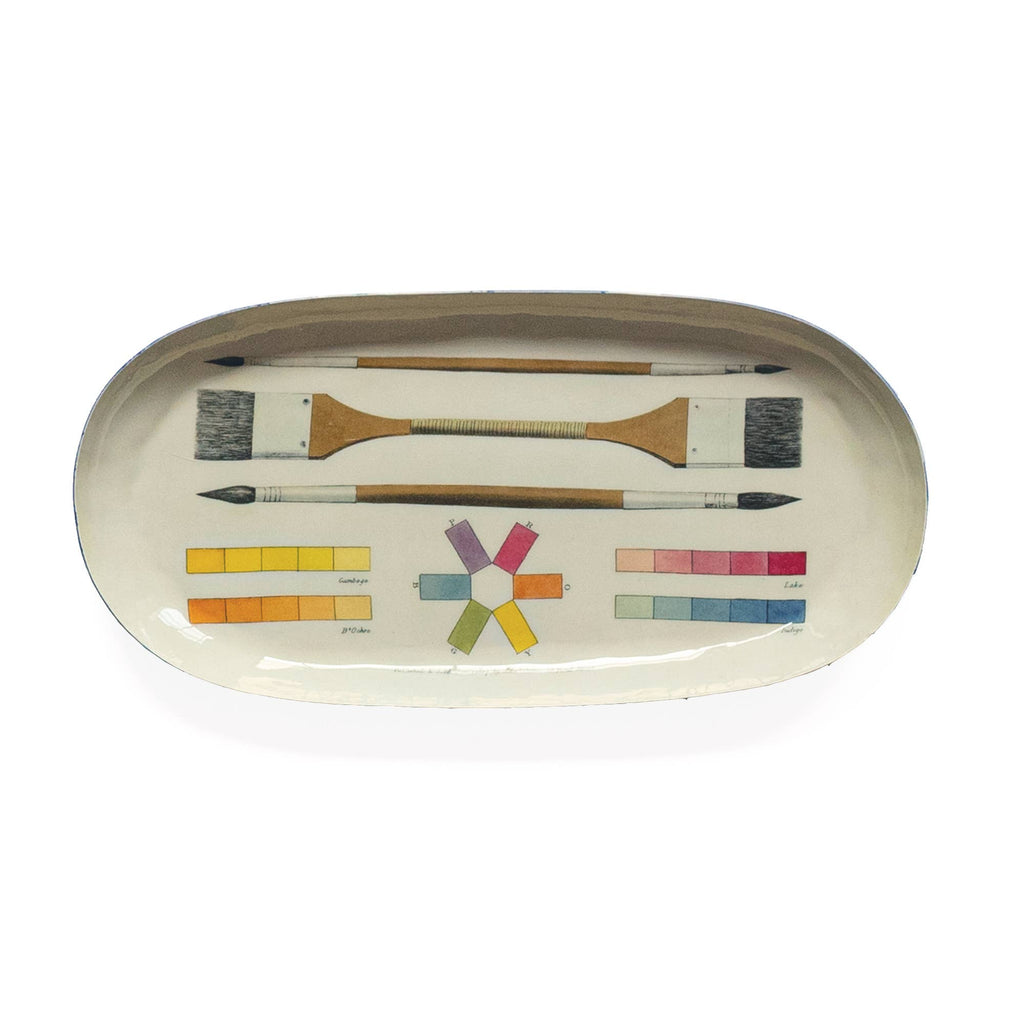 Oval Enamel Tray - The Art of Colouring - Daisy Park