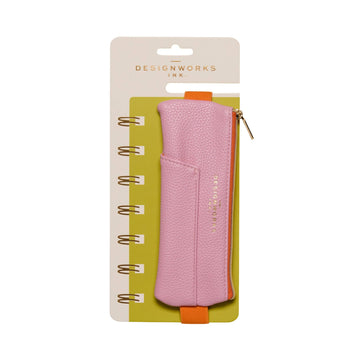 Designworks Ink Pen Pouch - Pink + Orange - Daisy Park
