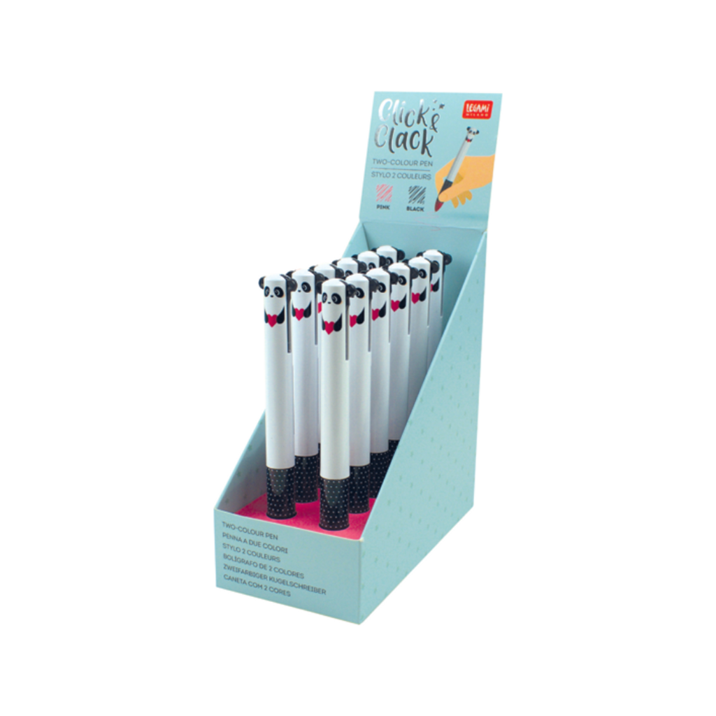 Click & Clack two colour Panda pen - Daisy Park
