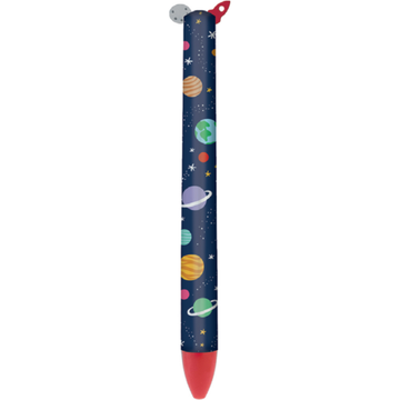 Click & Clack two colour Space pen - Daisy Park