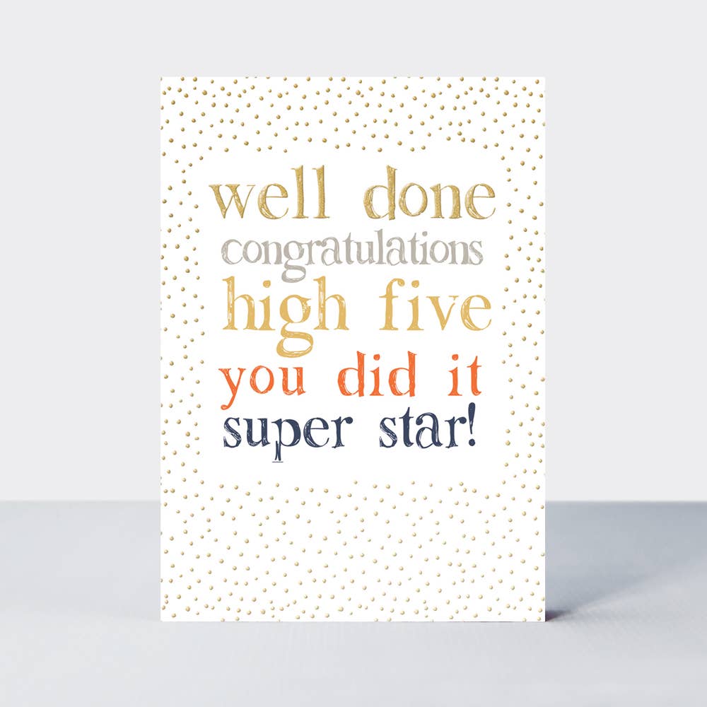 Ebb & Flow - Well Done card - Daisy Park