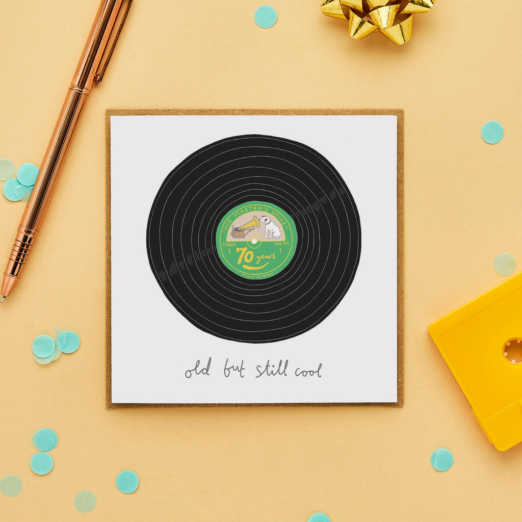 70th Birthday Card | Record Birthday Card | Milestone Card - Daisy Park