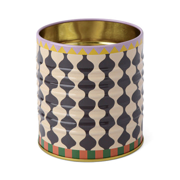 Designworks Ink A Dopo Black  White Wavy Storage Tin - Daisy Park