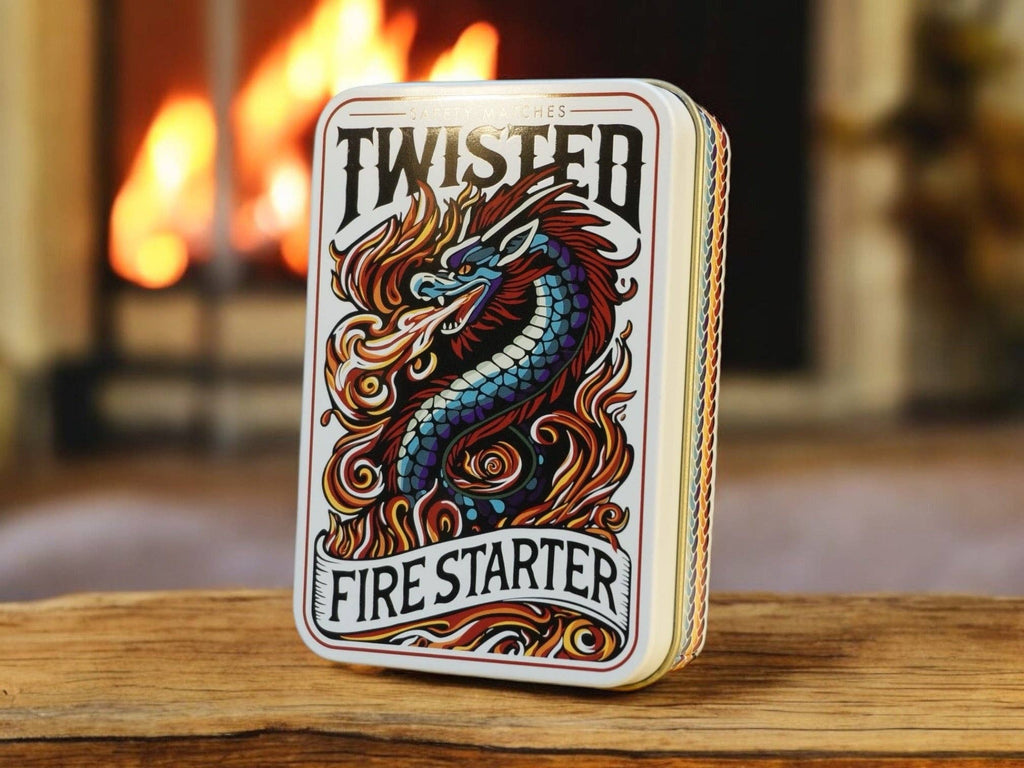 TINIT's 'Twisted Fire Starter' Match Tin - Daisy Park