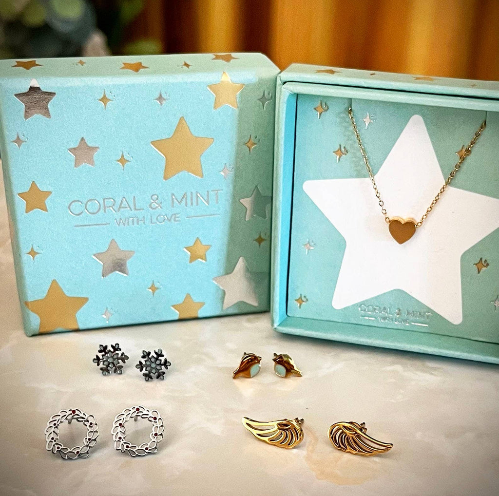 Christmas Edition - Emerald Sparkle Studs - Daisy Park