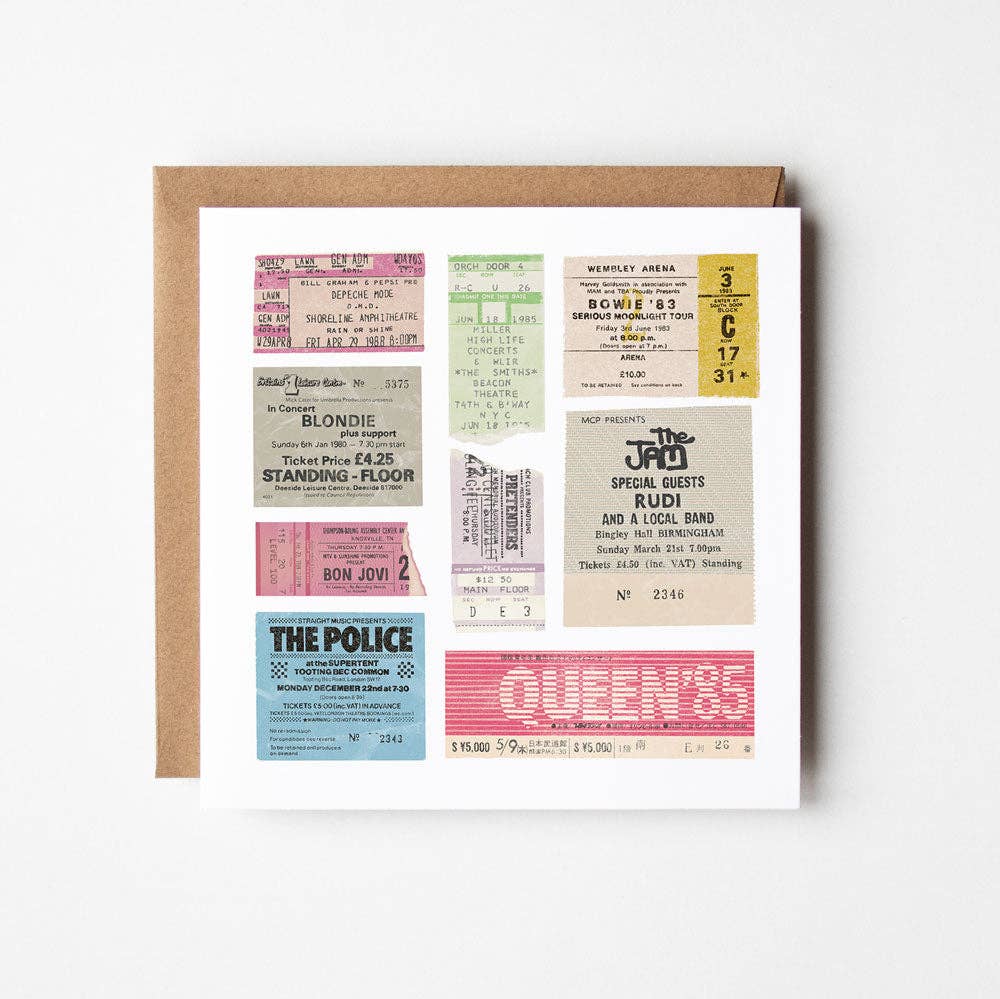80's - blank greetings card - Daisy Park