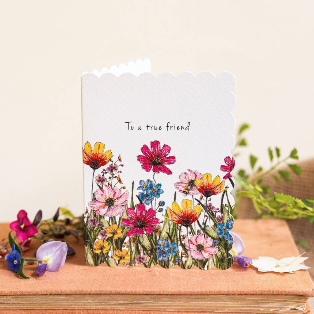 To a True Friend Card (Cello-Free) - Daisy Park