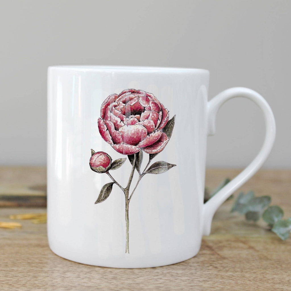Peony Fine Bone China Mug in a Gift Box - Daisy Park