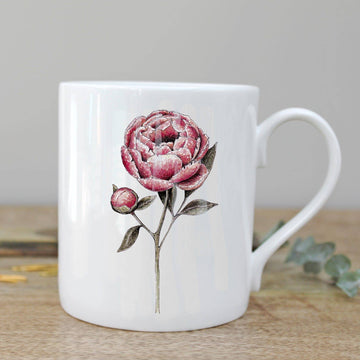 Peony Fine Bone China Mug in a Gift Box - Daisy Park