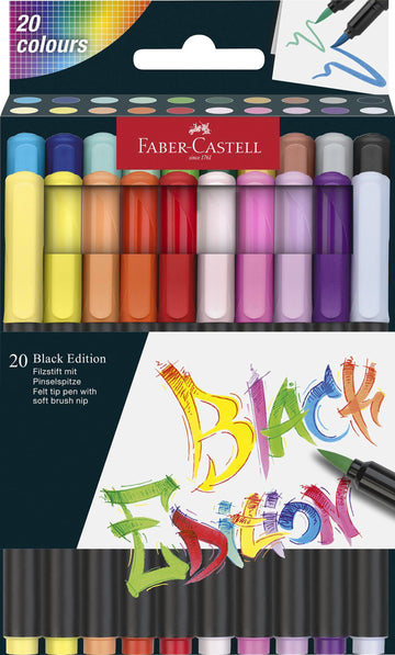 Faber-Castell Brush Pen Black edition x 20 - Daisy Park
