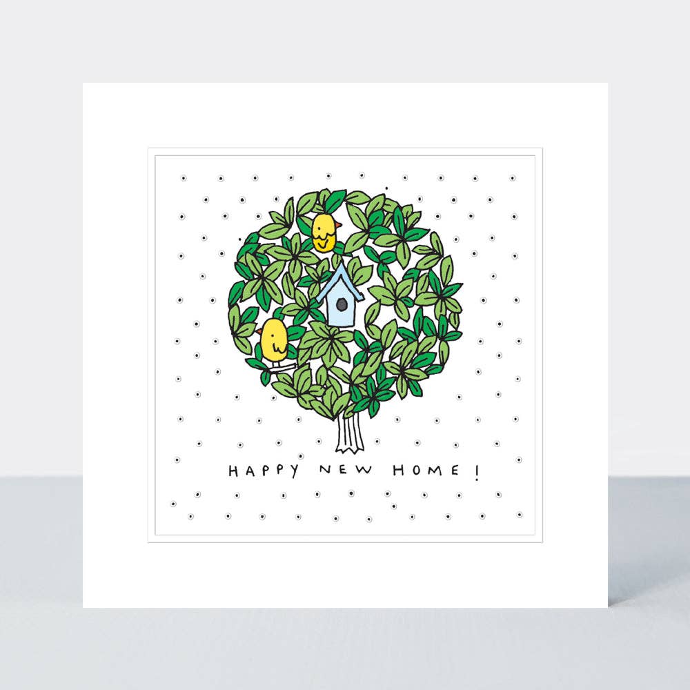 Happy New Home Birds In A Tree Housewarming card - Daisy Park