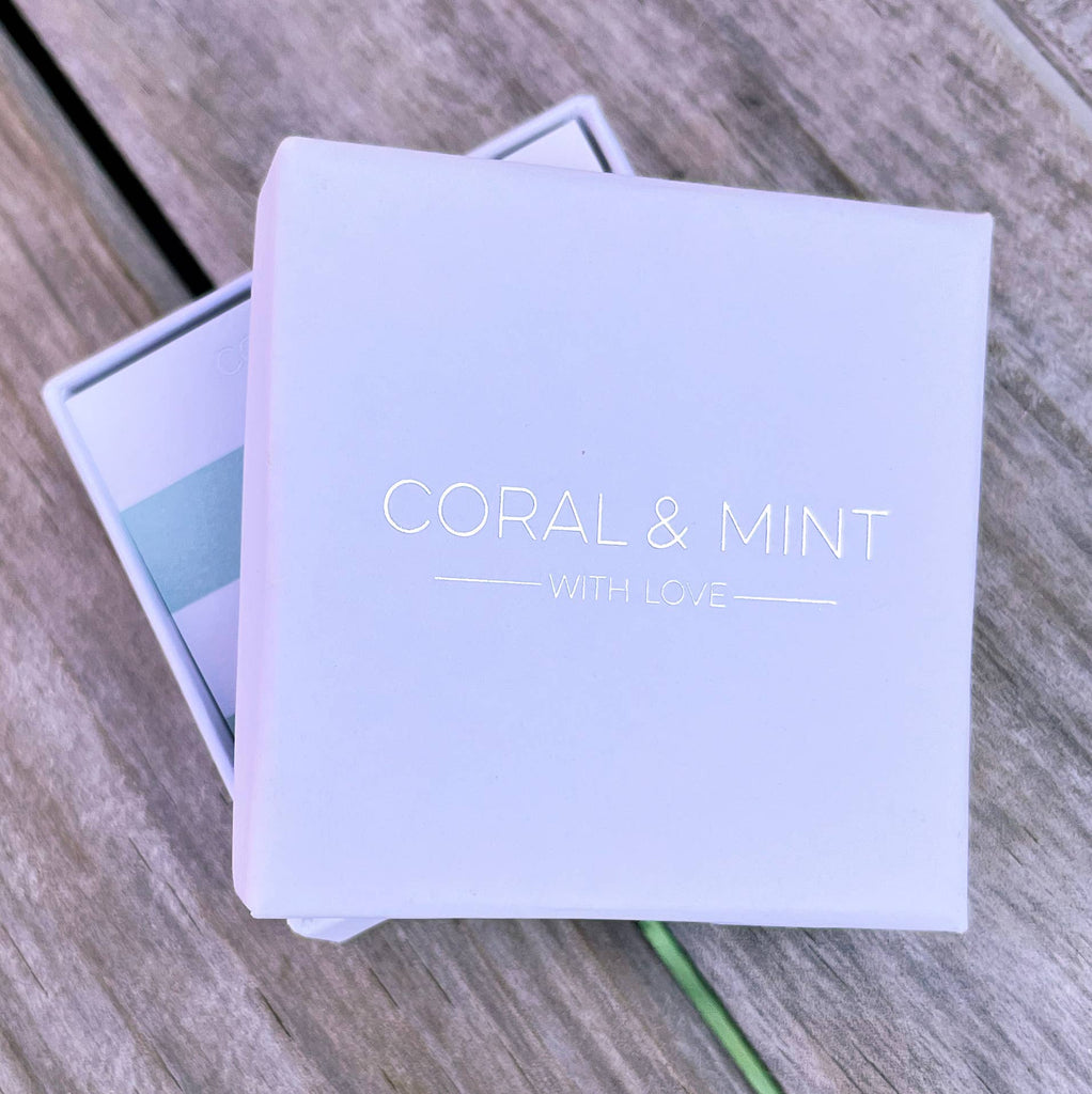 Geo Flower Studs - Mint Enamel - Daisy Park
