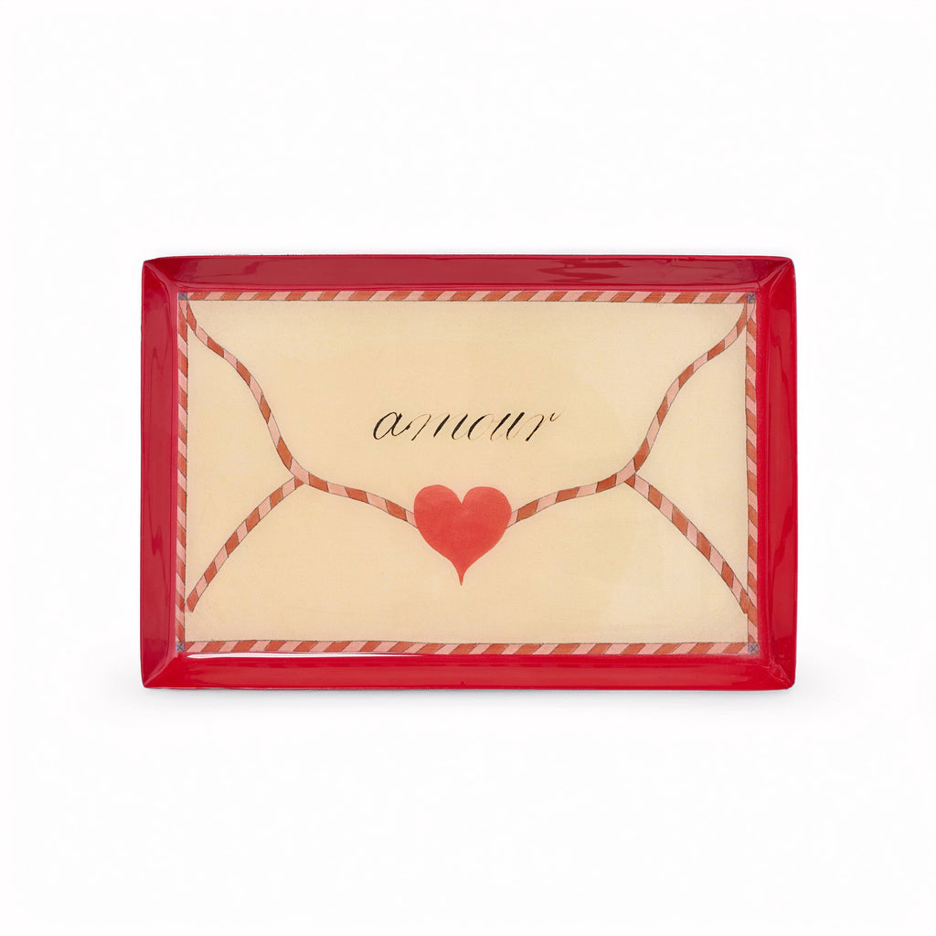 Rectangular Enamel Tray - Love Letter  - Daisy Park