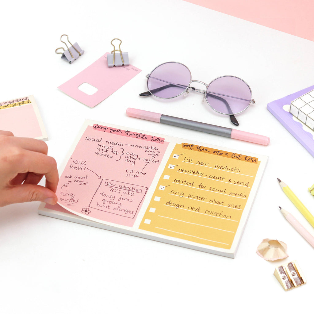 A5 notepad - organise your thoughts - Daisy Park