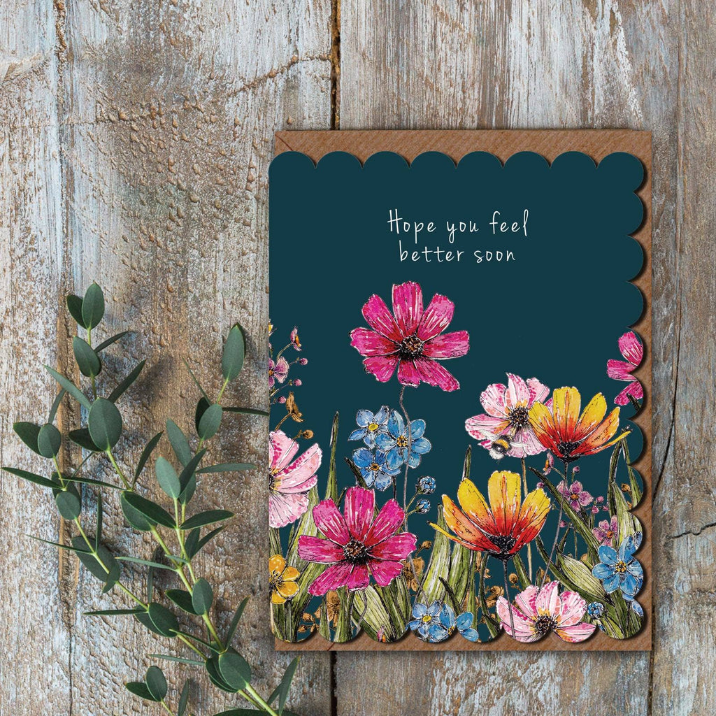 Feel Better Soon Card (Cello-Free) - Daisy Park