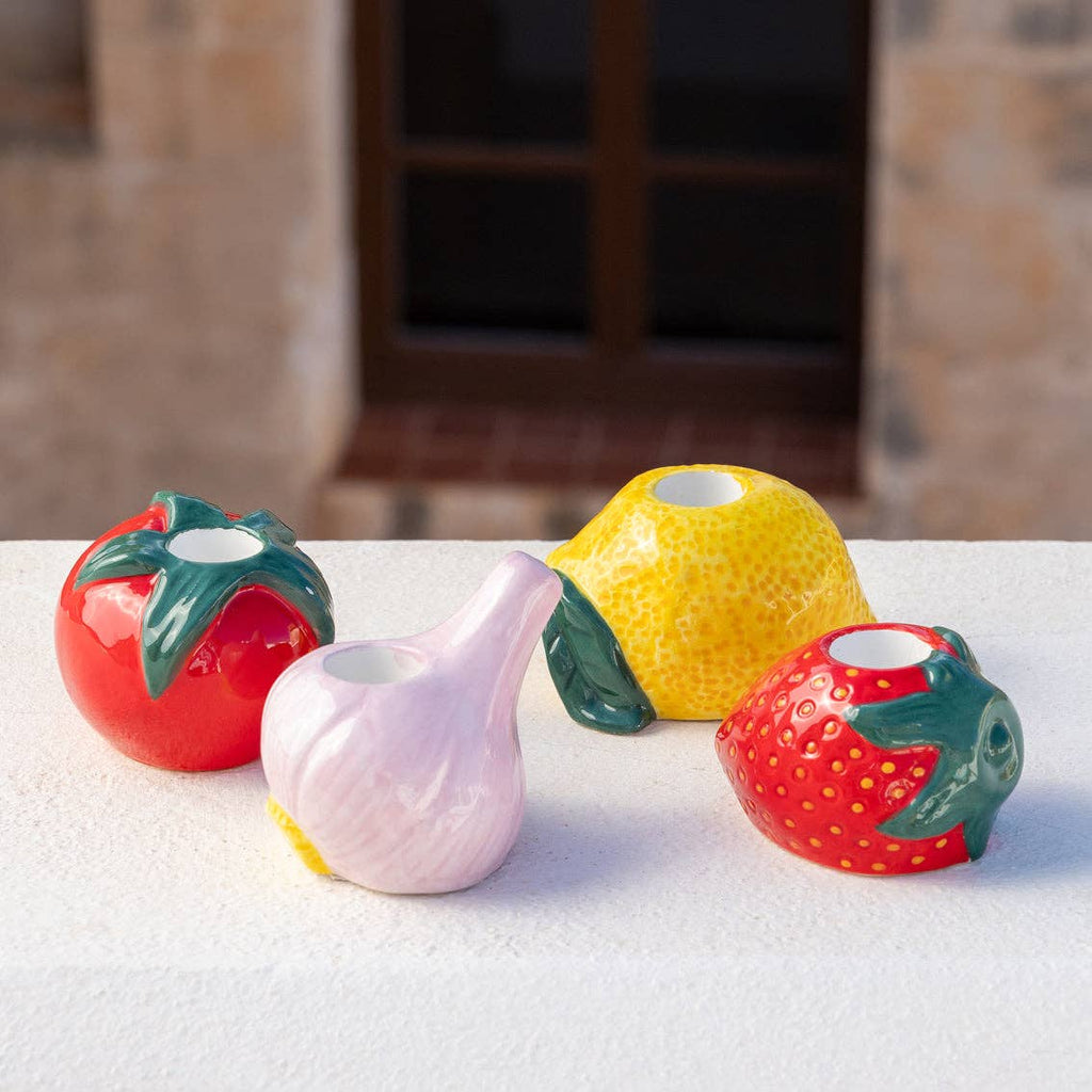 Tomato Ceramic Candle Holder - Daisy Park