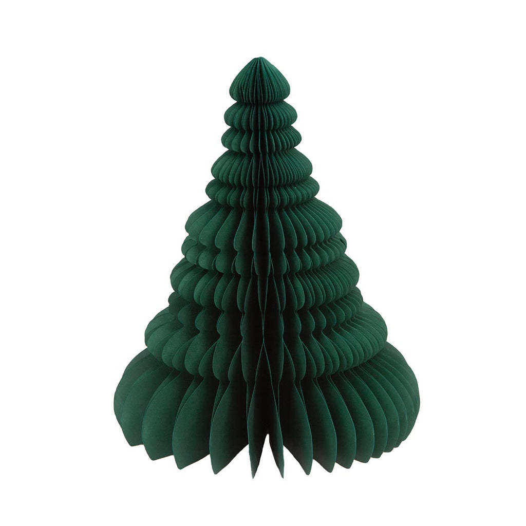 Forest green Christmas tree card decoration - Daisy Park