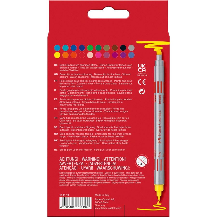 Faber-Castell Double fibre-tip pen set 20 - Daisy Park