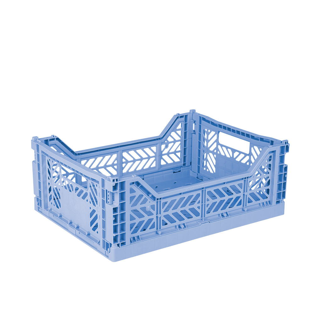Midi folding crate baby blue - Daisy Park