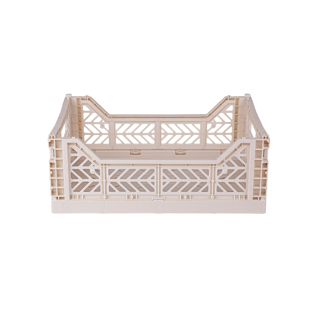 Midi folding crate Coconut milk - Daisy Park