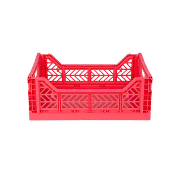 Midi folding crate dark pink - Daisy Park