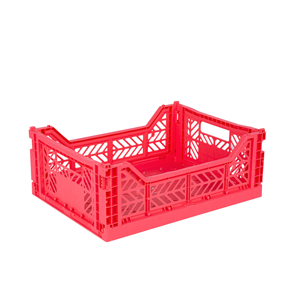 Midi folding crate dark pink - Daisy Park