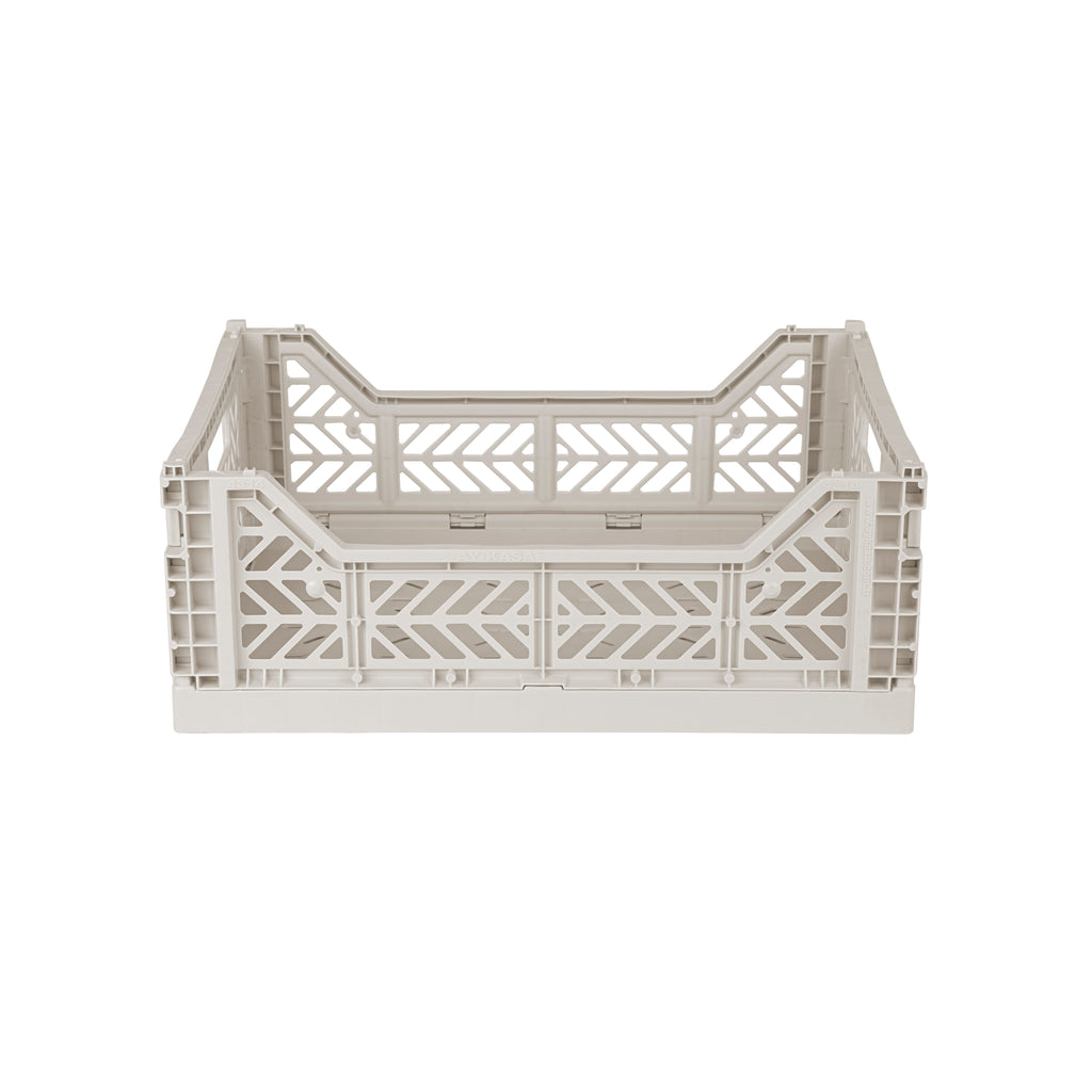Midi folding crate light grey - Daisy Park
