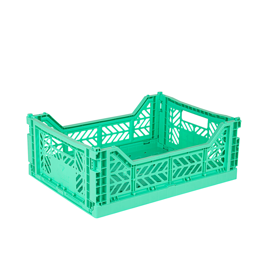 Midi folding crate mint - Daisy Park