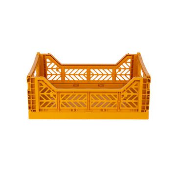 Midi folding crate mustard - Daisy Park