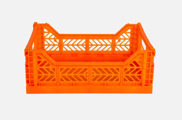 Midi folding crate orange - Daisy Park
